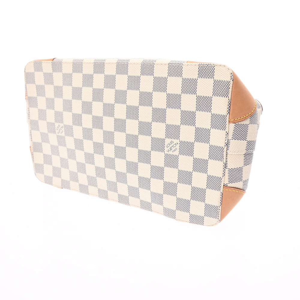 LOUIS VUITTON Damier Azur White Hampstead Canvas Handbag - Picture 5 of 9